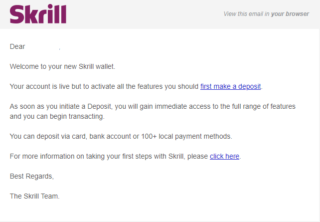 Kif tiddepożita u tirtira l-flus minn Olymptrade bi Skrill E-Wallet
