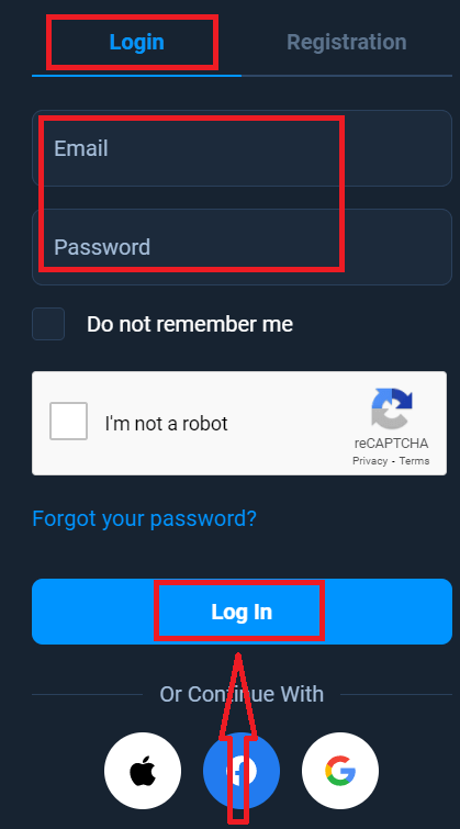 Como abrir uma conta e fazer login na Olymptrade Como abrir uma conta e fazer login na Olymptrade