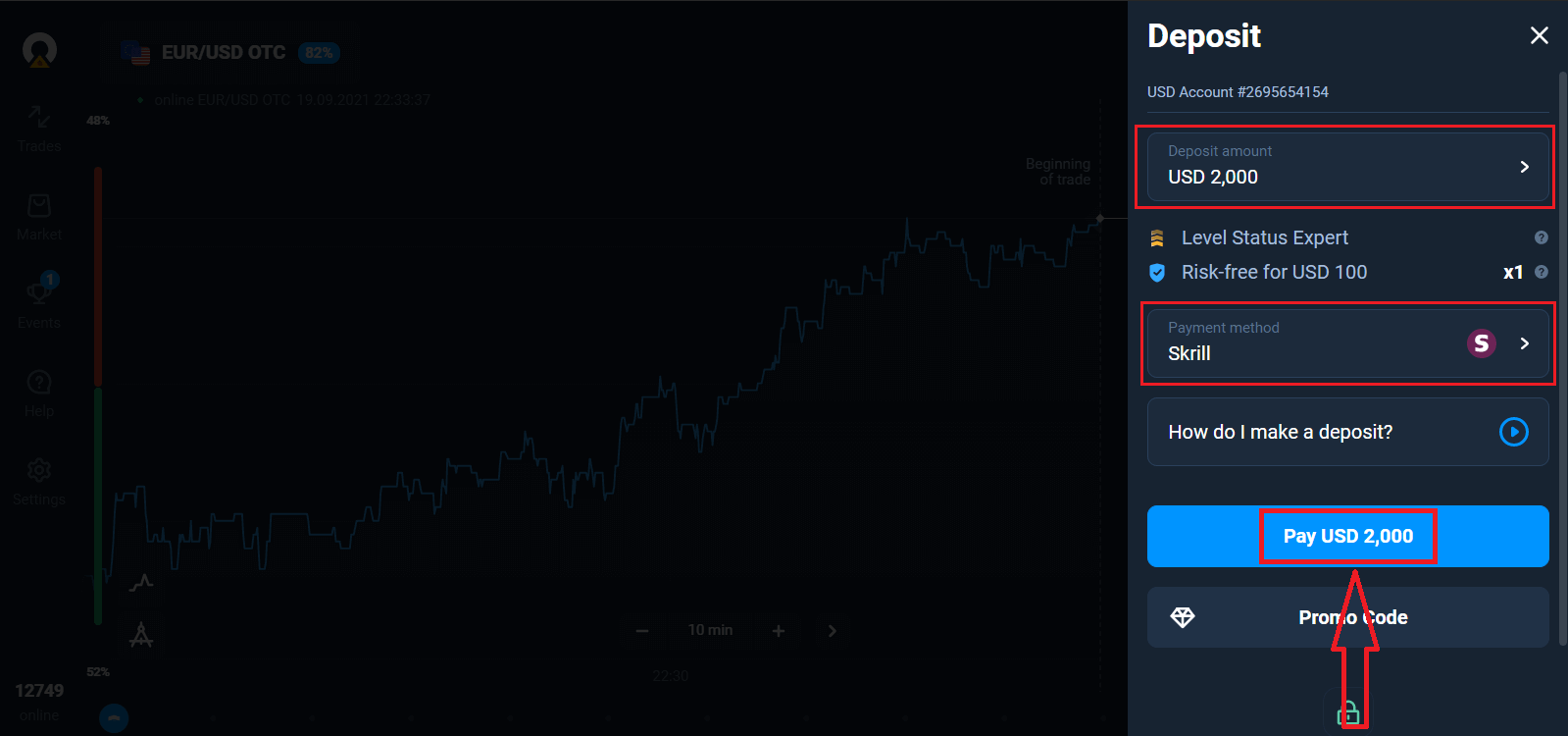 Како да регистрирате сметка на Olymptrade