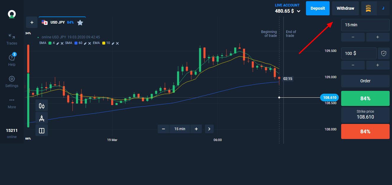 Cómo acelerar sus retiros en Olymptrade