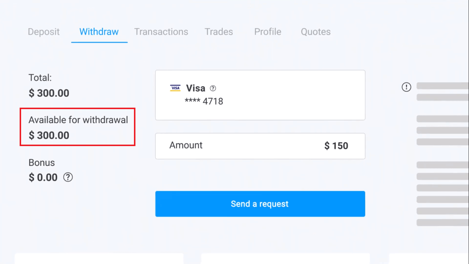 วิธีถอนและฝากเงินใน Olymptrade