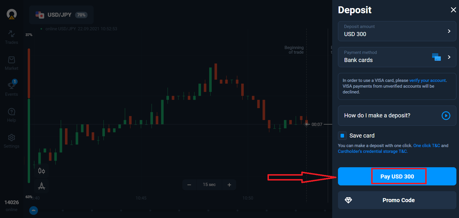 วิธีถอนและฝากเงินใน Olymptrade