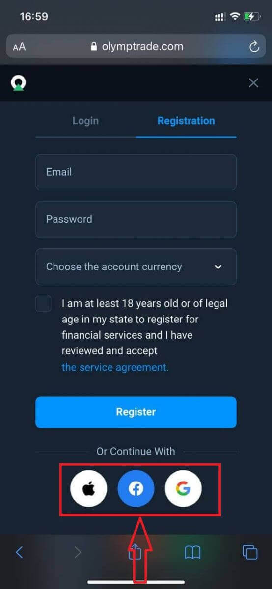 Cuenta abierta de Olymptrade: abra una cuenta de demostración para practicar el comercio